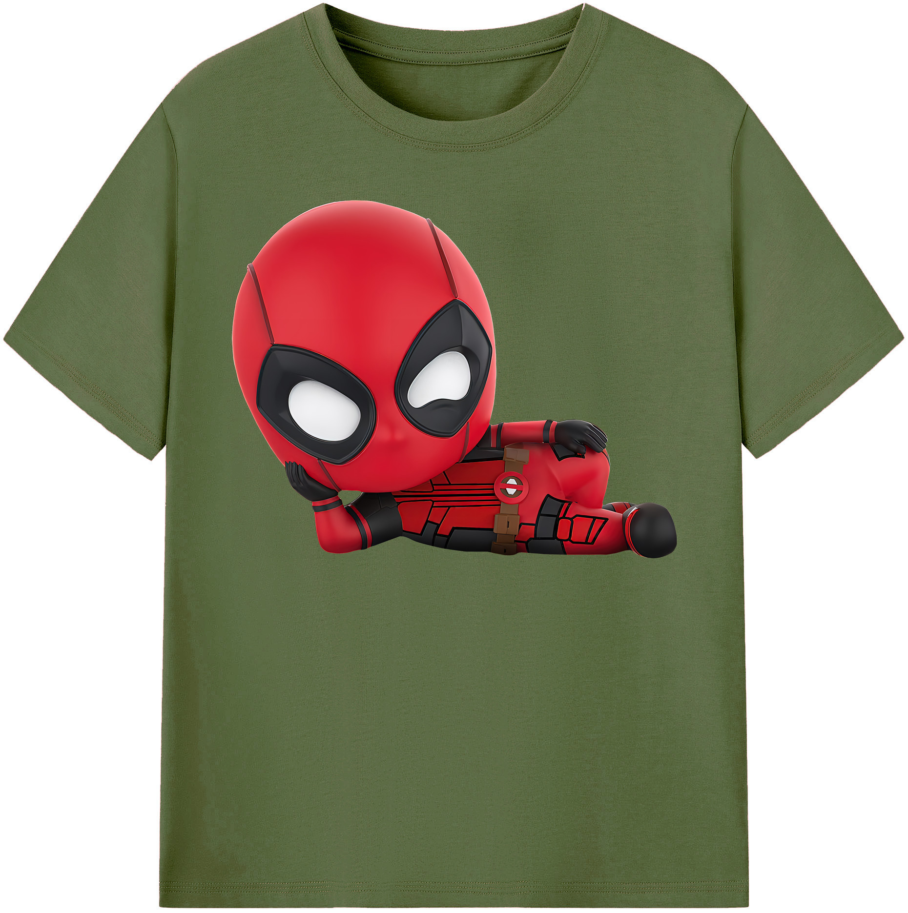 （画像用） Deadpool デッドプール 綿100％半袖Tシャツ（フロントプリント）